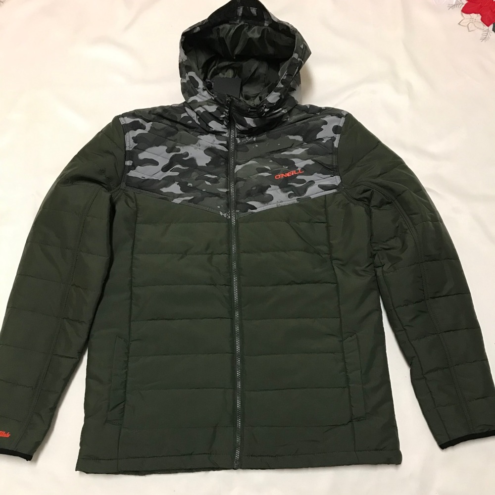 O'Neill Transit Green Camo Insulated Zip